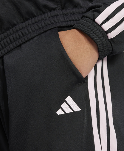 adidas Plus Size Tricot 3-Stripes Track Pants - Black/Clear Pink