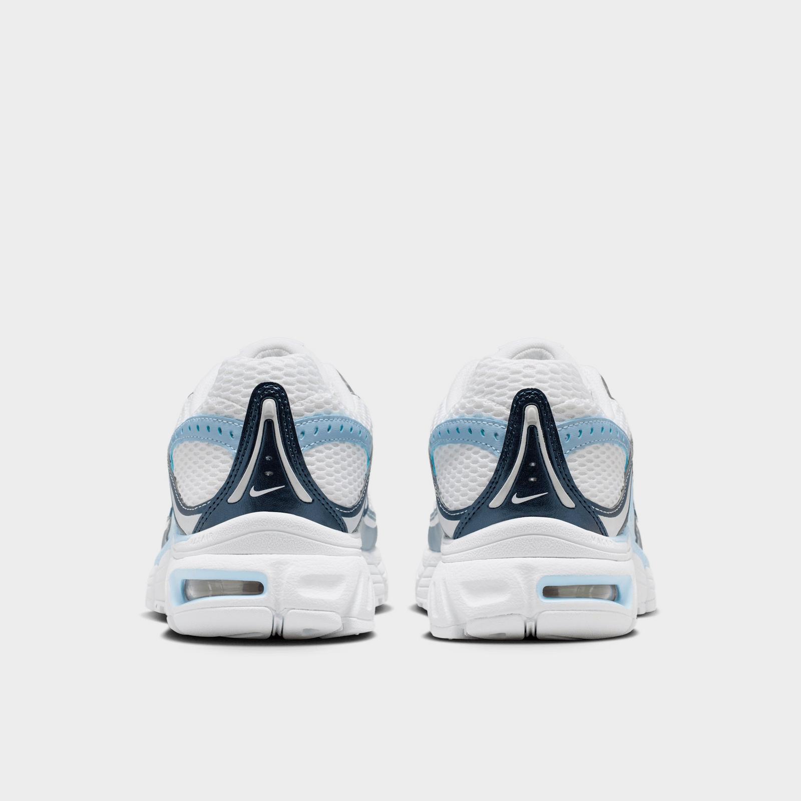 Women's Nike Air Max Moto 2K Casual Shoes - White/Metallic Silver/Midnight Navy/Hydrogen Blue
