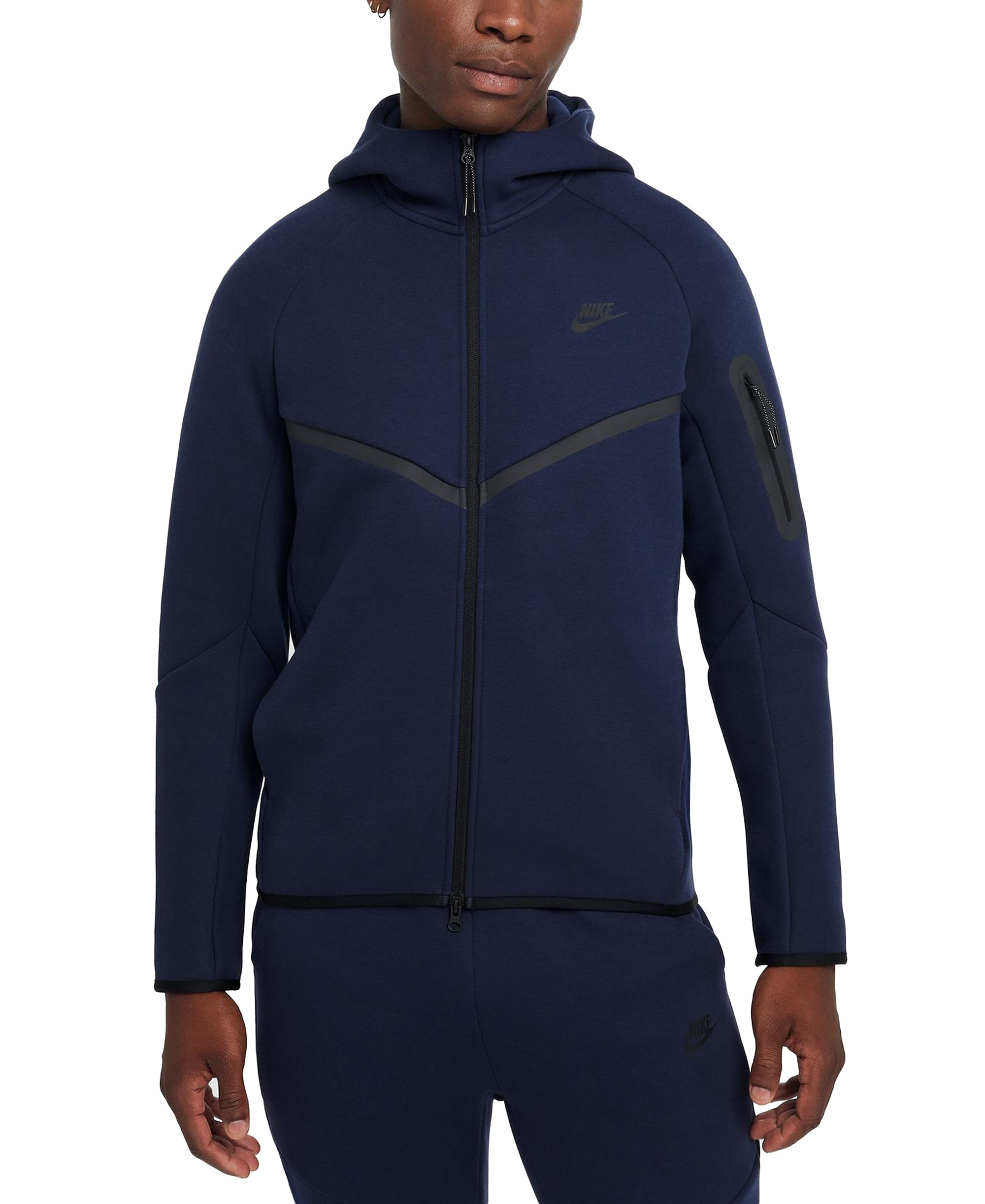 Nike Men's Tech Fleece Full-Zip Hoodie - Dark Navy