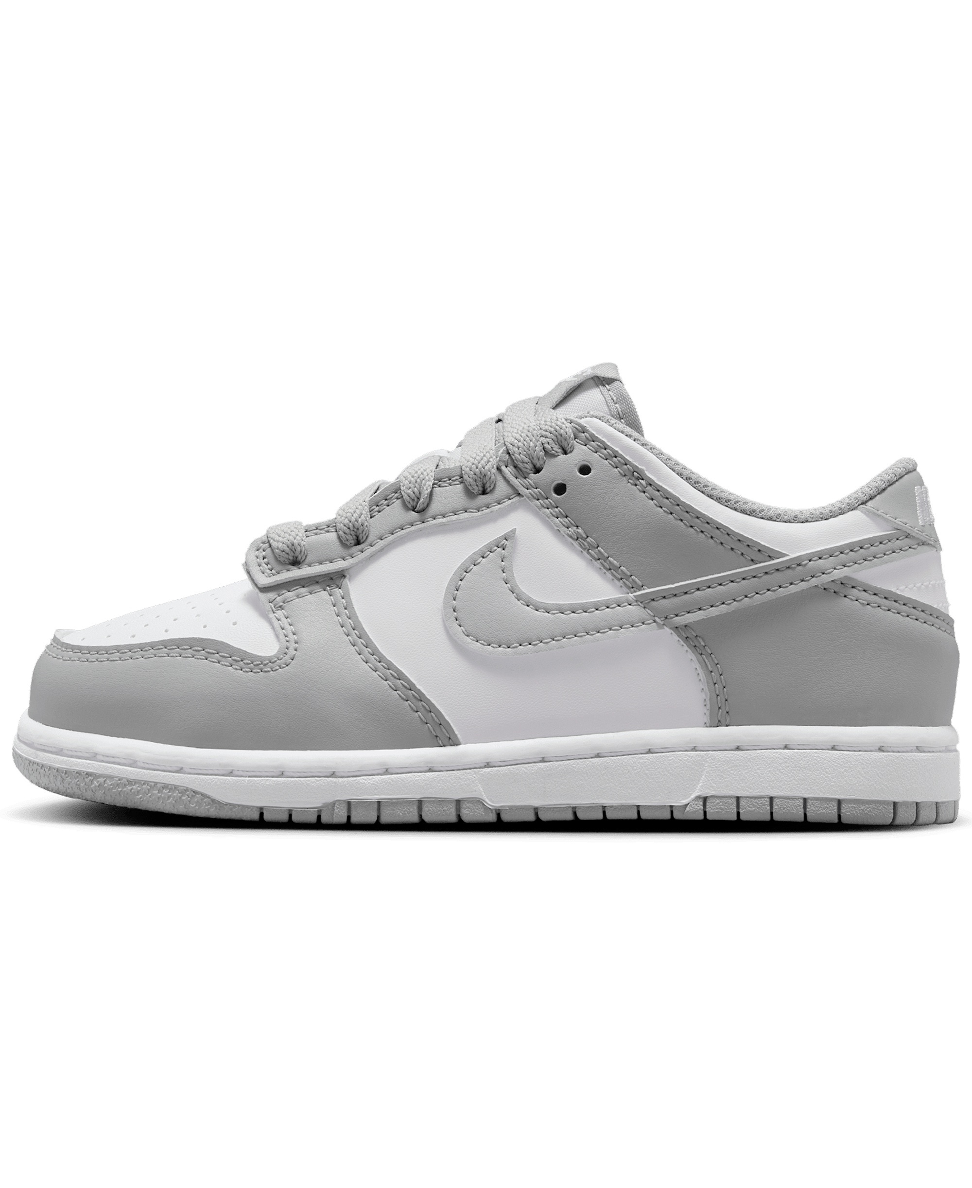 Nike Little Kids Dunk Low Casual Sneakers from Finish Line - White, Light Sky Grey