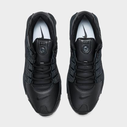 Men's Nike Shox NZ Casual Shoes - Black/Black/Black (378341-001)