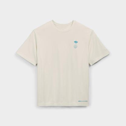 adidas Originals x Bad Bunny DTmF Chile Graphic Oversized Heavyweight T-Shirt - Cream White - view 1