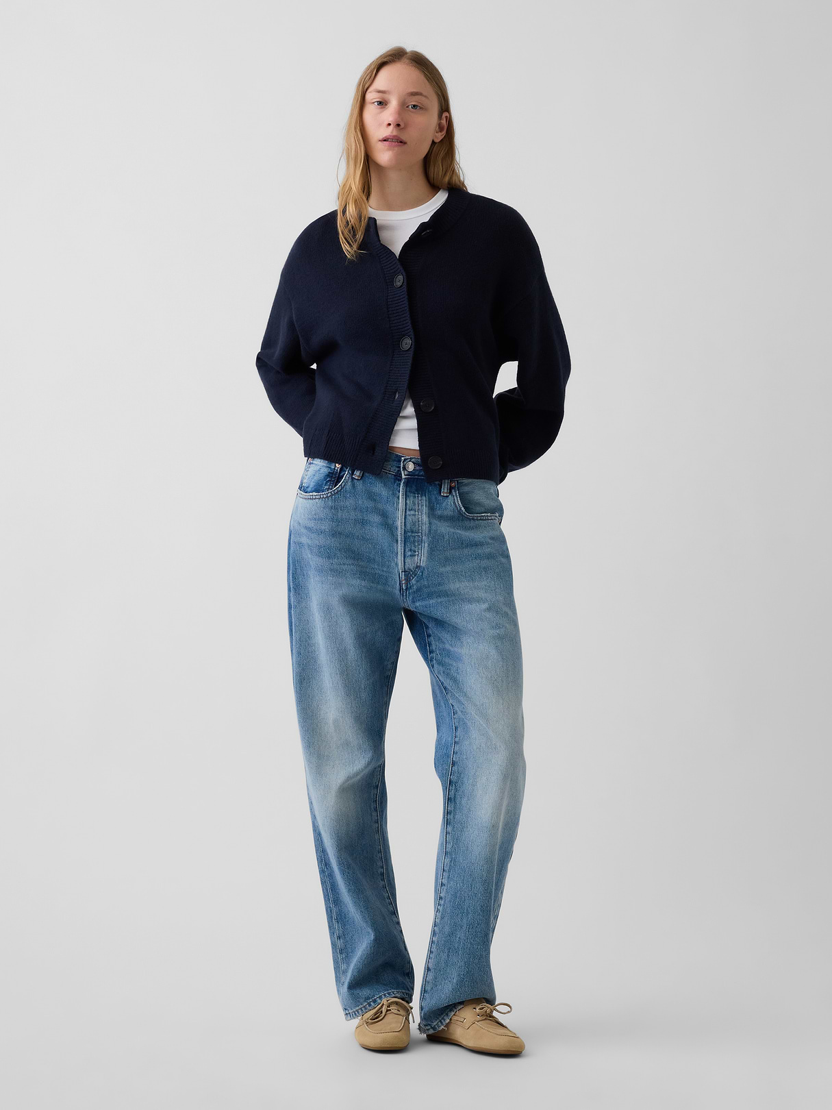 CashSoft Oversized Chunky Cardigan - New classic navy blue