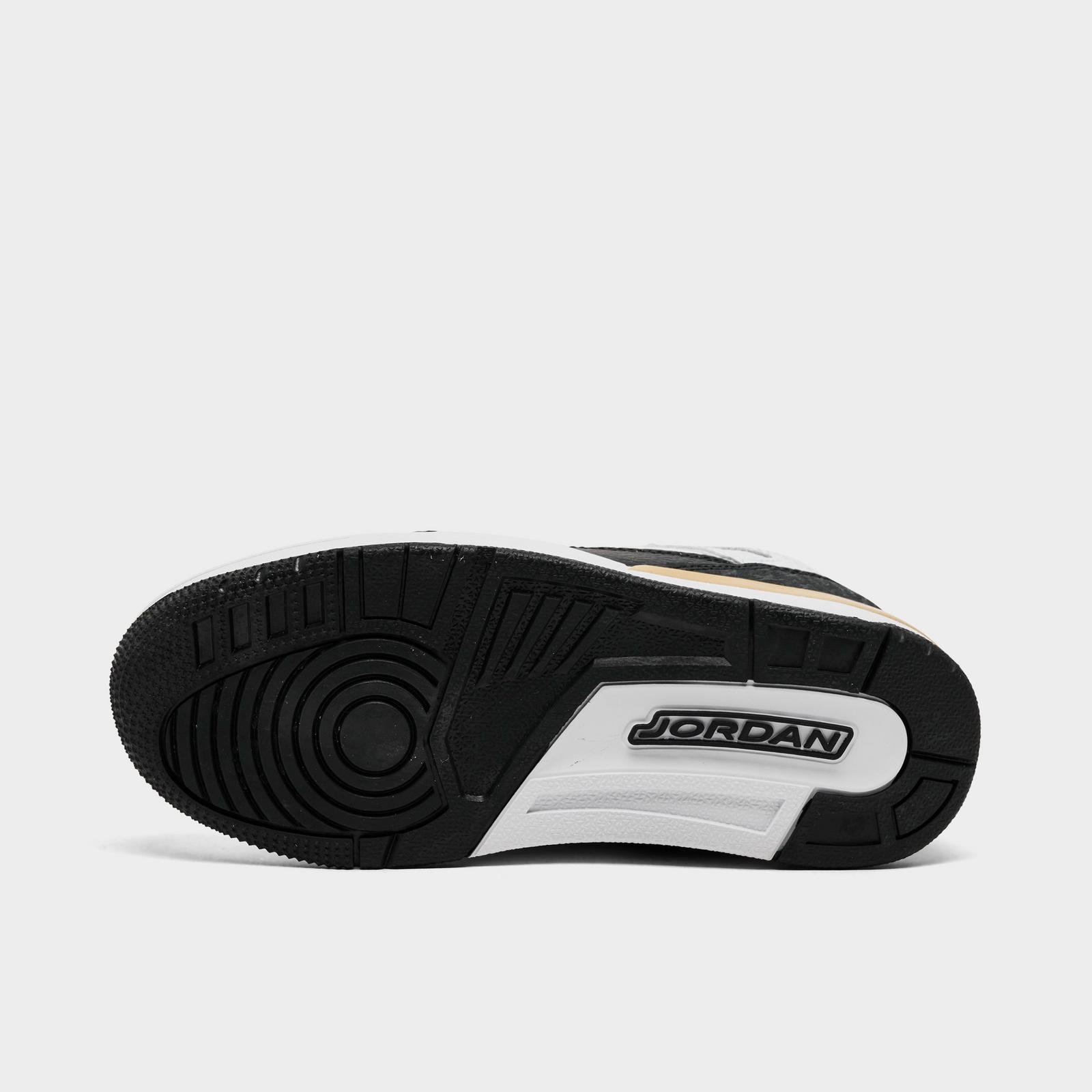 Little Kids' Jordan Spizike Low Casual Shoes - White/Metallic Gold/Black - view 6