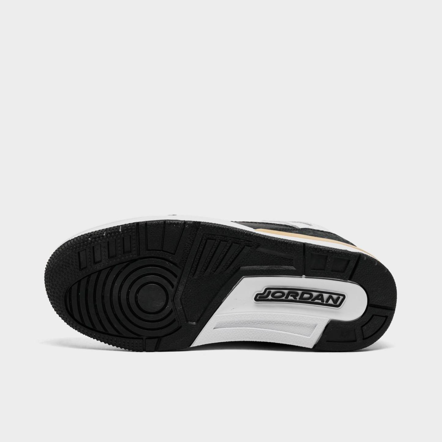 Little Kids' Jordan Spizike Low Casual Shoes - White/Metallic Gold/Black - view 6