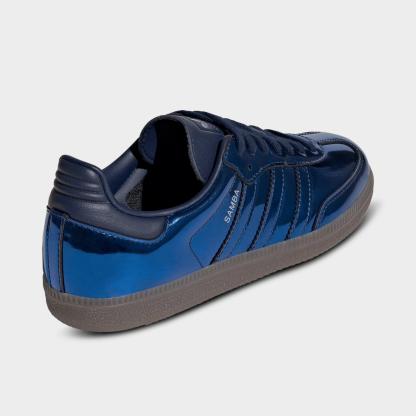 Women's adidas Originals Samba OG Casual Shoes - Part 4 - Night Indigo/Night Indigo/Gum - Back view