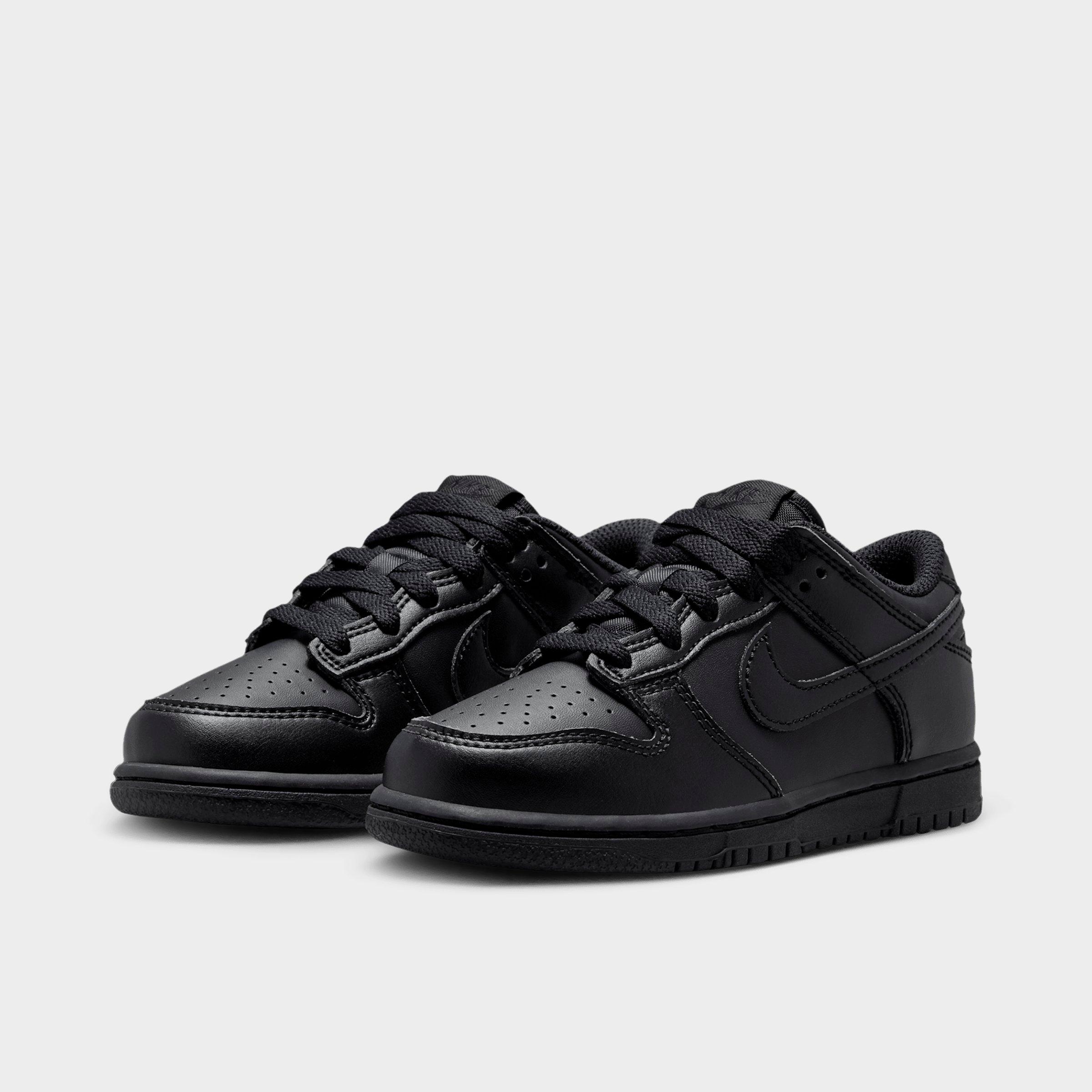 Little Kids' Nithtke Dunk Low Casual Shoes - Part 1 - Black - Both shoes facing left