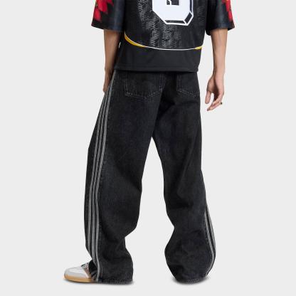 Men's adidas Originals Adicolor Firebird Denim Pants - True Black Denim