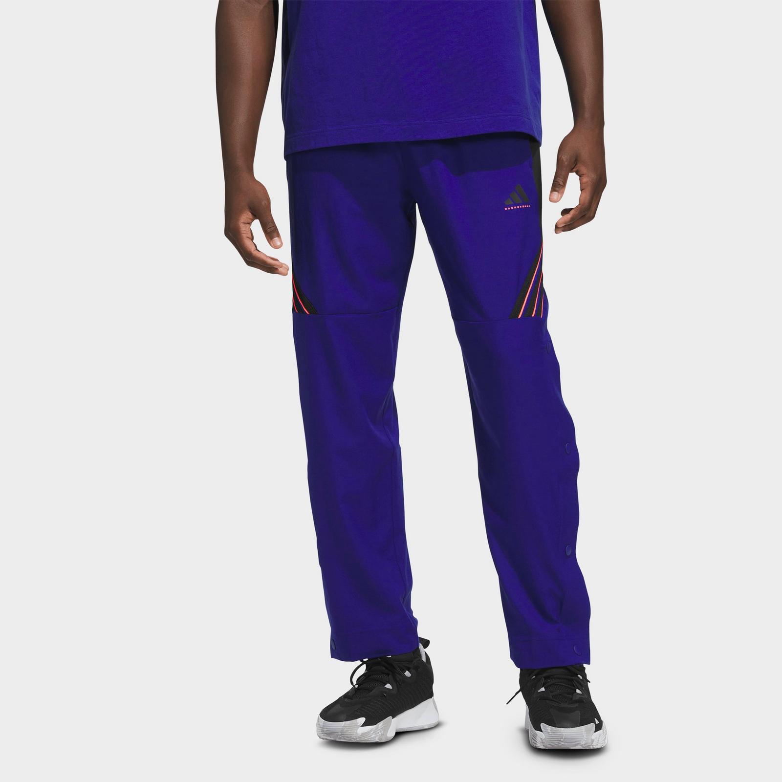 Men's adidas Crazy Lite Woven Basketball Pants - Mystery Ink/Black/Solar Turbo - view 1