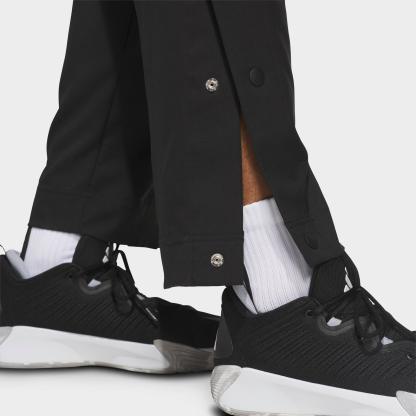Men's adidas Crazy Lite Woven Basketball Pants - Black/Solar Lemon - view 5