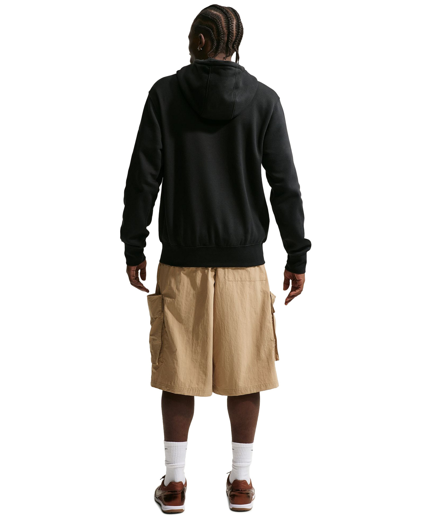 Nike Men's Fleece Full-Zip Sweatshirt - Black/ Sail