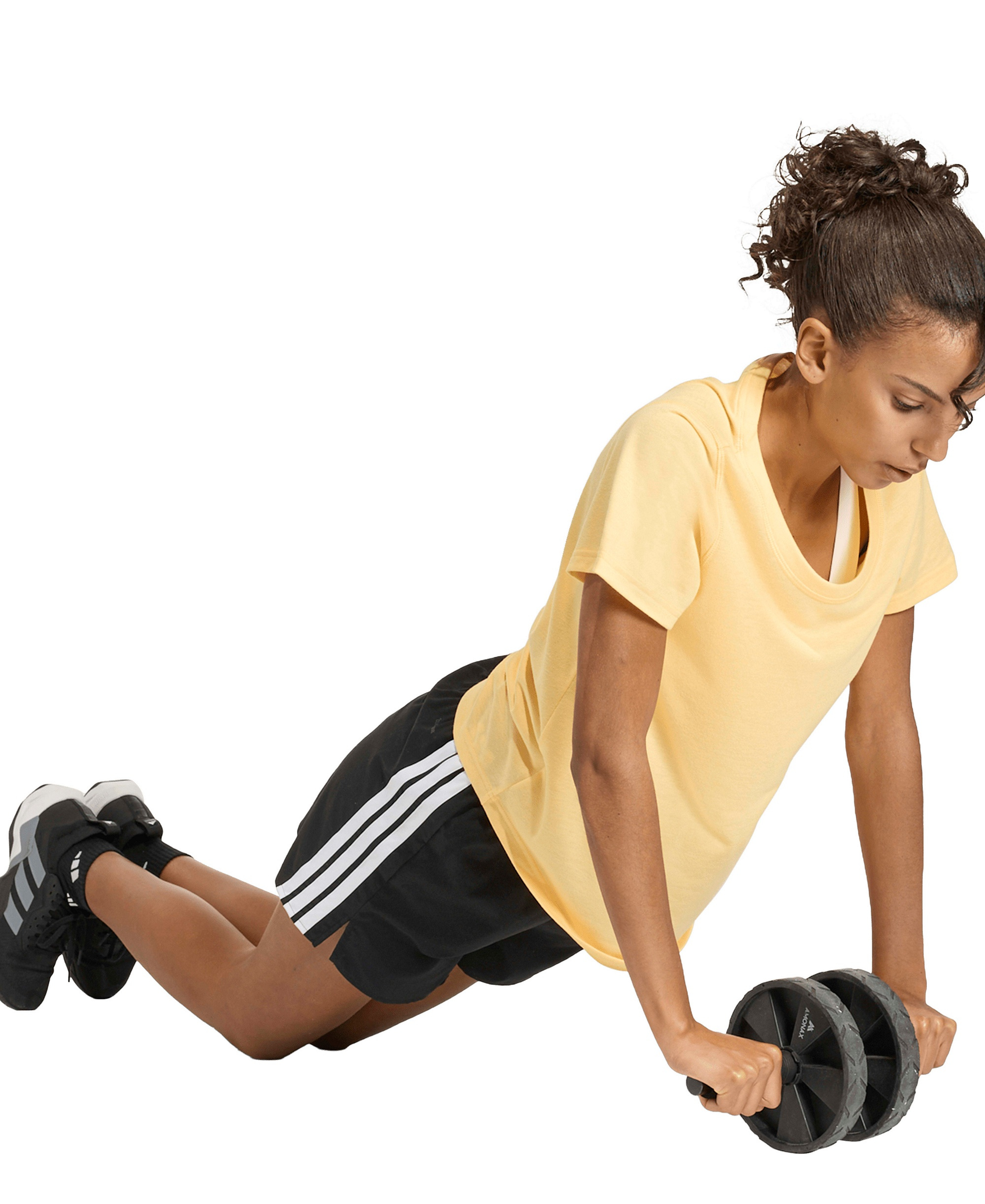adidas Women's Workout Essentials Seamless Scoop Neck T-Shirt - Semi Ice Tangerine