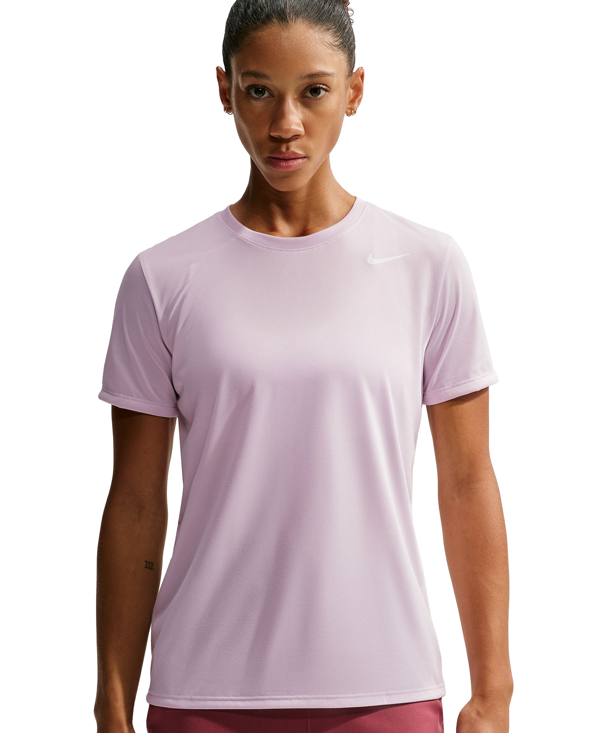 Nike Women's Dri-FIT T-Shirt - Bleached Lilac/white