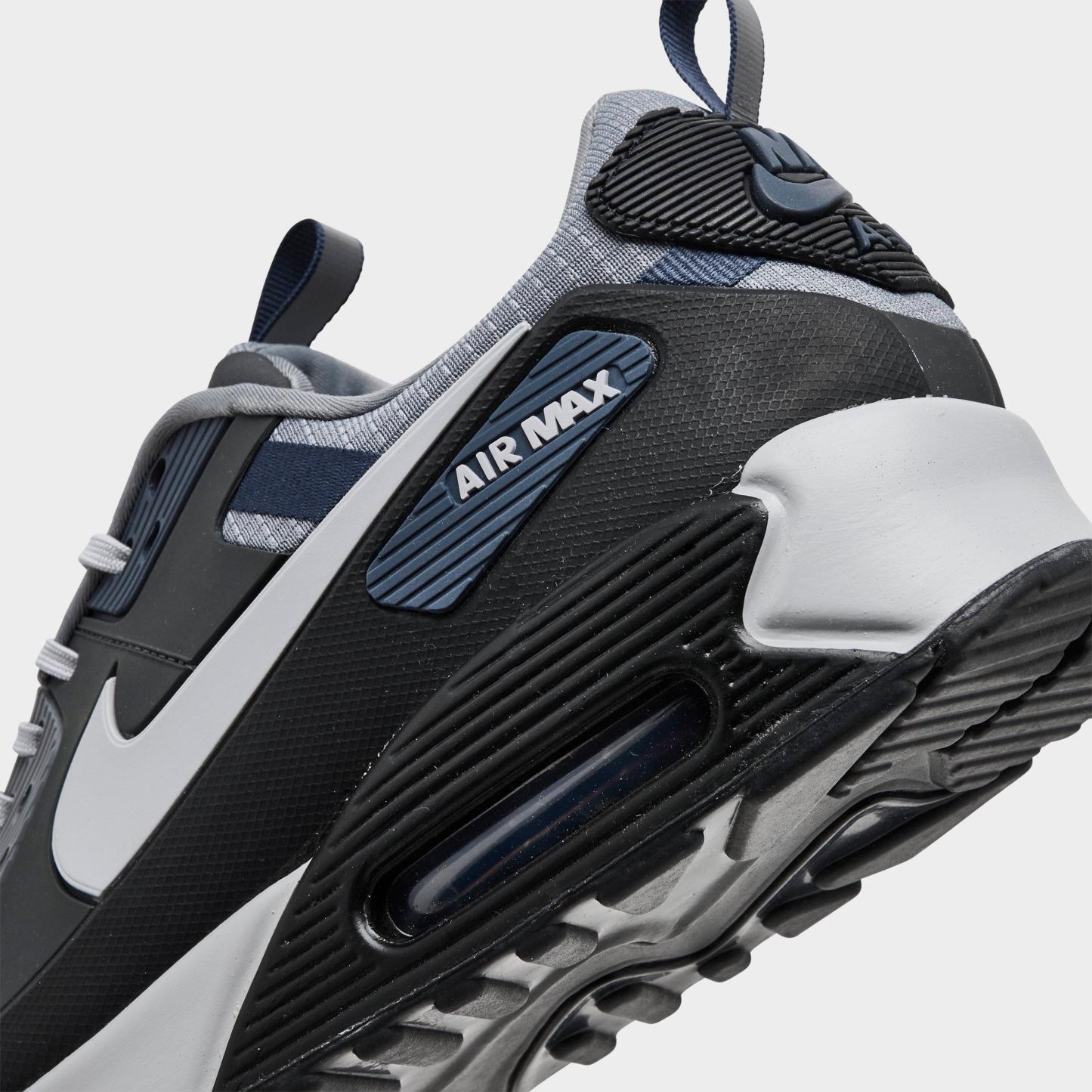 Men's Nithtke Air Max 90 Drift Casual Shoes - Anthracite/Cool Grey/Thunder Blue/Wolf Grey - Detail shot