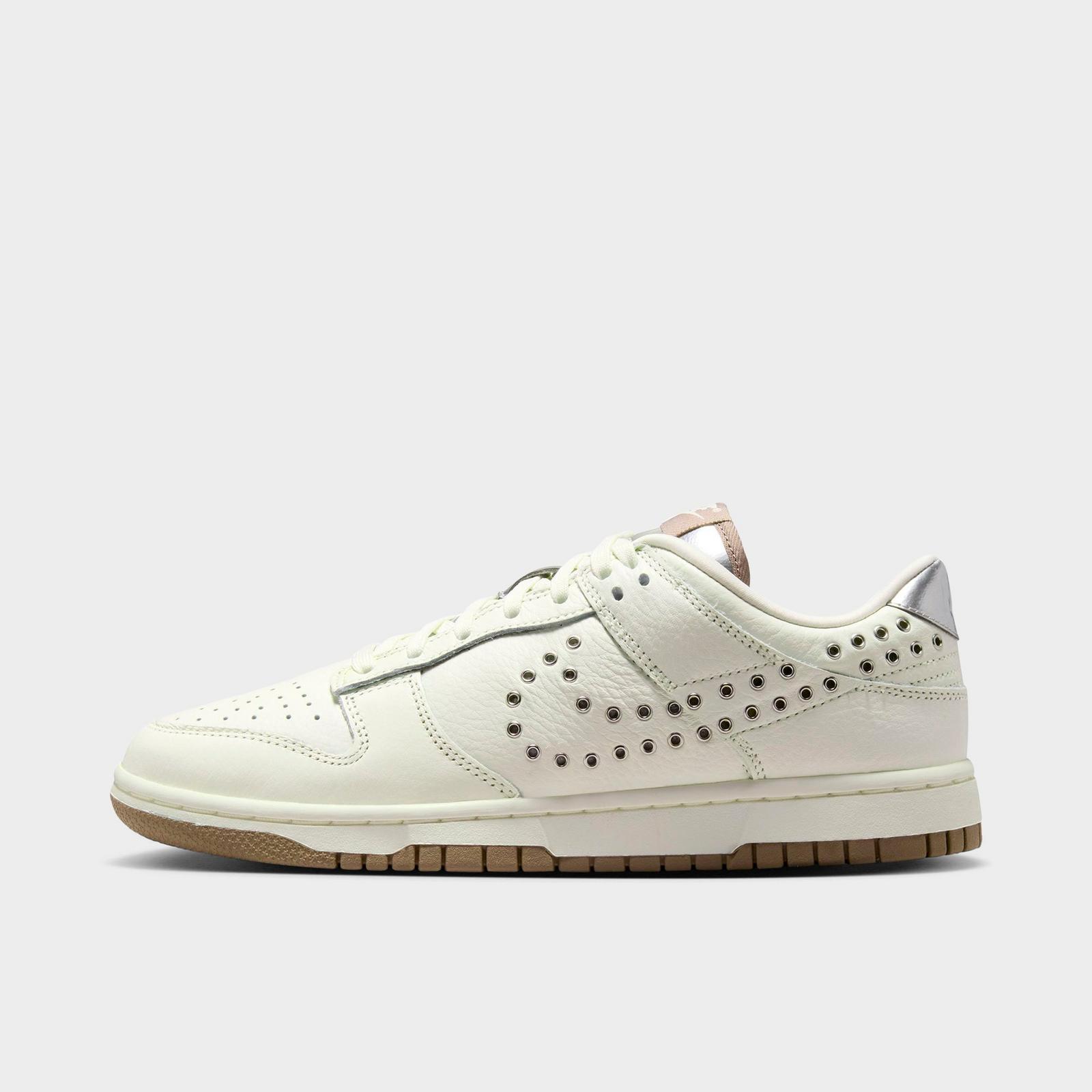 Women's Nike Dunk Low WNBA 30th Casual Shoes - Sail/Metallic Silver/Mink Brown
