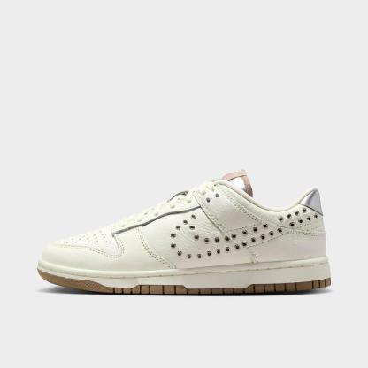 Women's Nike Dunk Low WNBA 30th Casual Shoes - Sail/Metallic Silver/Mink Brown