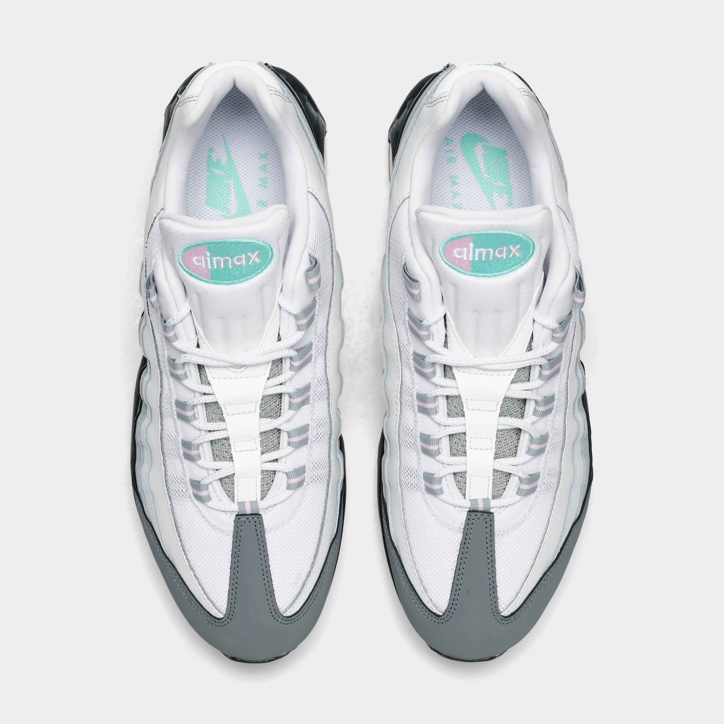 Men's Nithtke Air Max 95 Big Bubble Scorpion Casual Shoes - Part 3 - Anthracite/Pink Foam/Hyper Turquoise/White/Smoke Grey/Light Pumice - Top view
