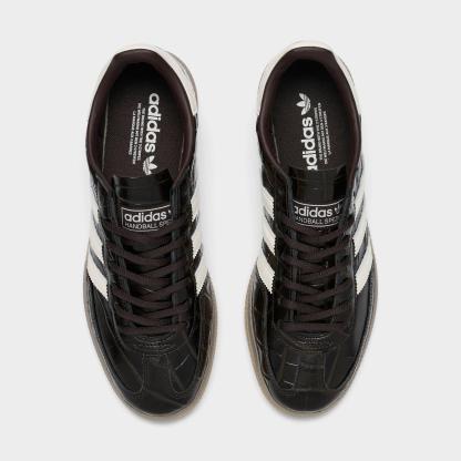 Women's adidas Originals Handball Spezial Casual Shoes - Part 4 - Chocolate Brown/Pearl - Top view