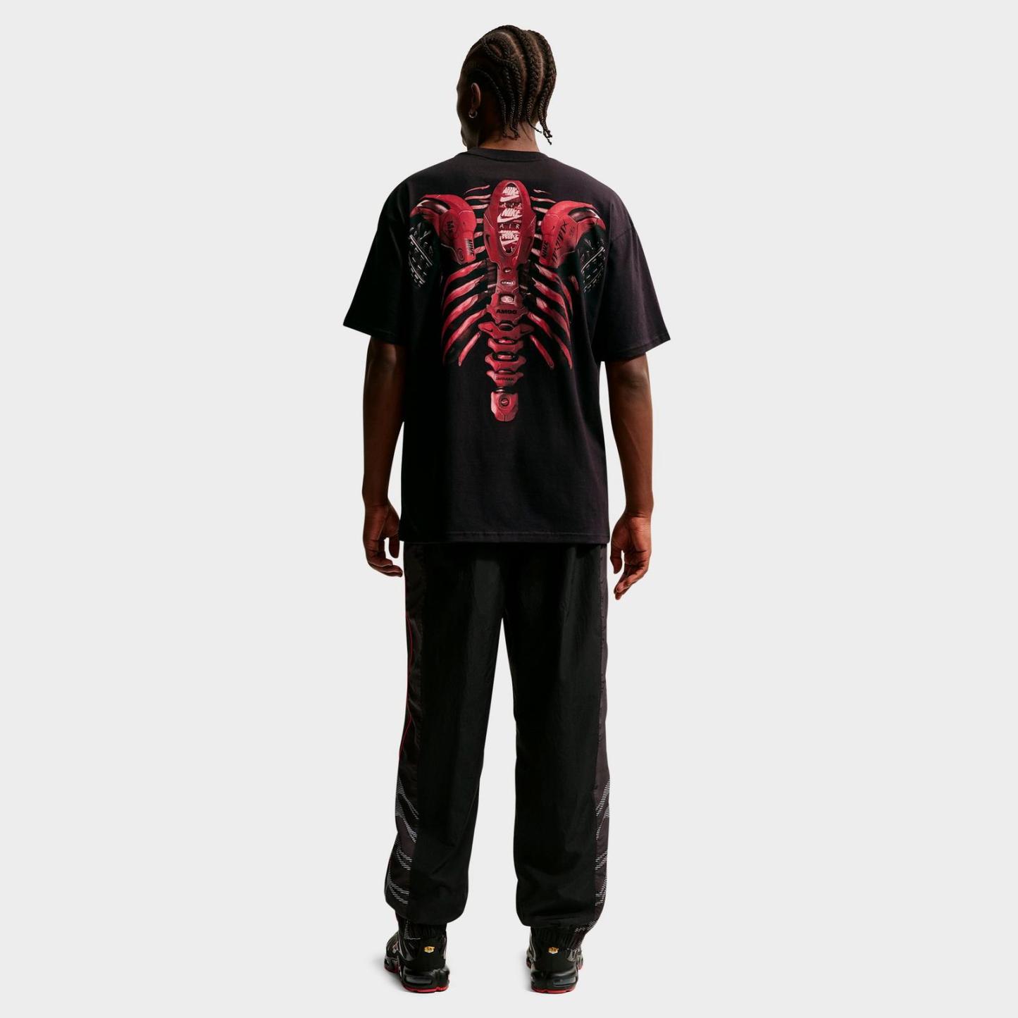 Men's Nike Sportswear Anatomy of Air Graphic T-Shirt - Black/Team Crimson