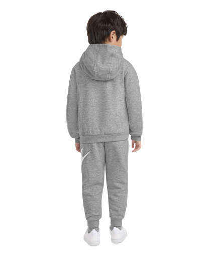 Nike Boys' 4-7 Club Fleece Logo Hoodie and Sweatpants, 2-Piece Set - Dark Gray Heather