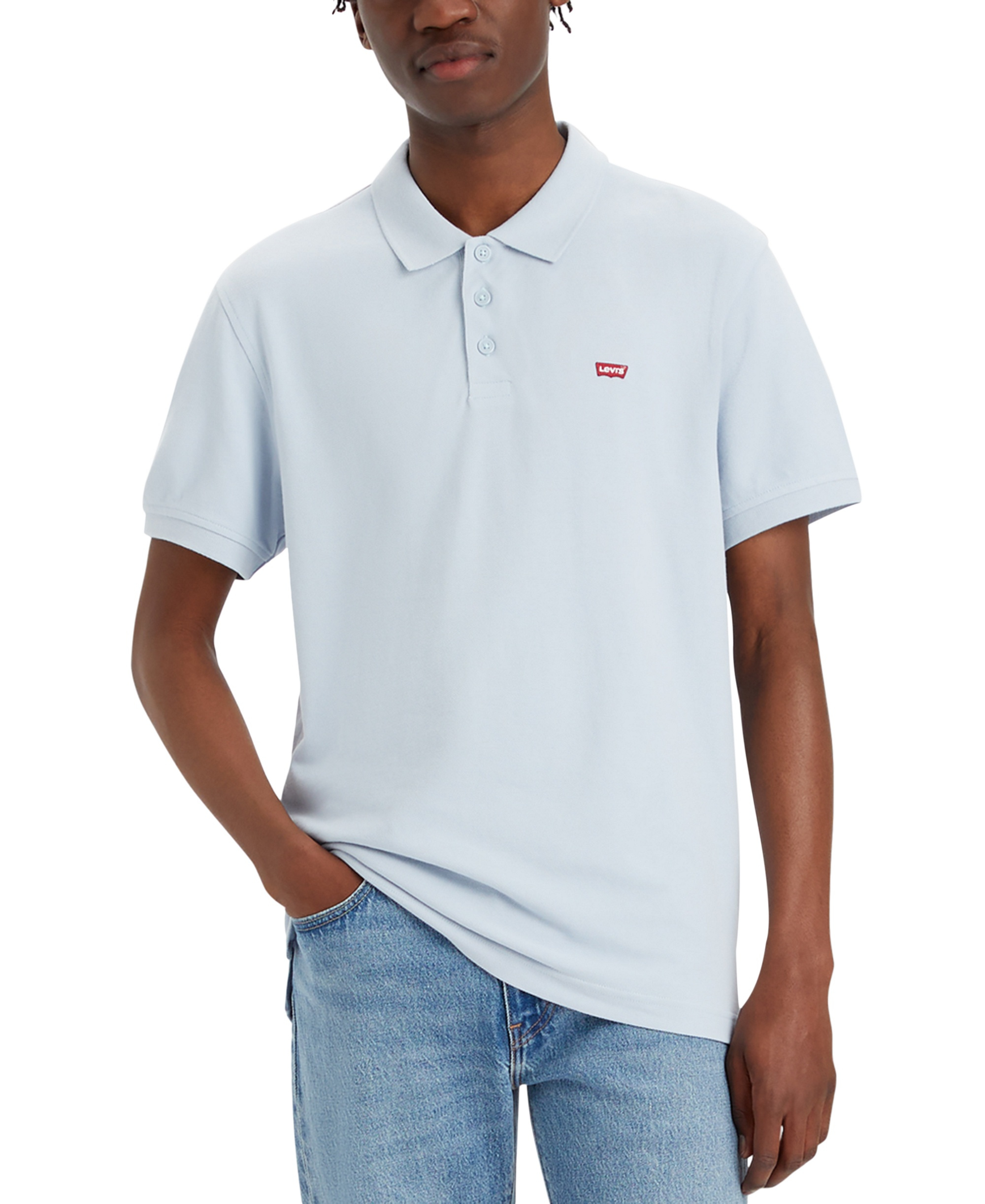 Levi's Men's Housemark Short-Sleeve Polo Shirt - Niagra Mist