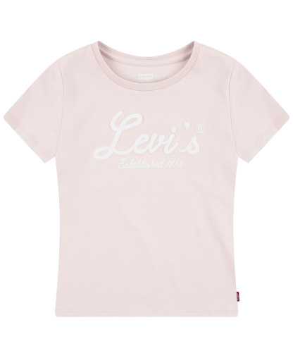 Levi's Big Girls Script Logo Graphic T-Shirt - Lotus Pink