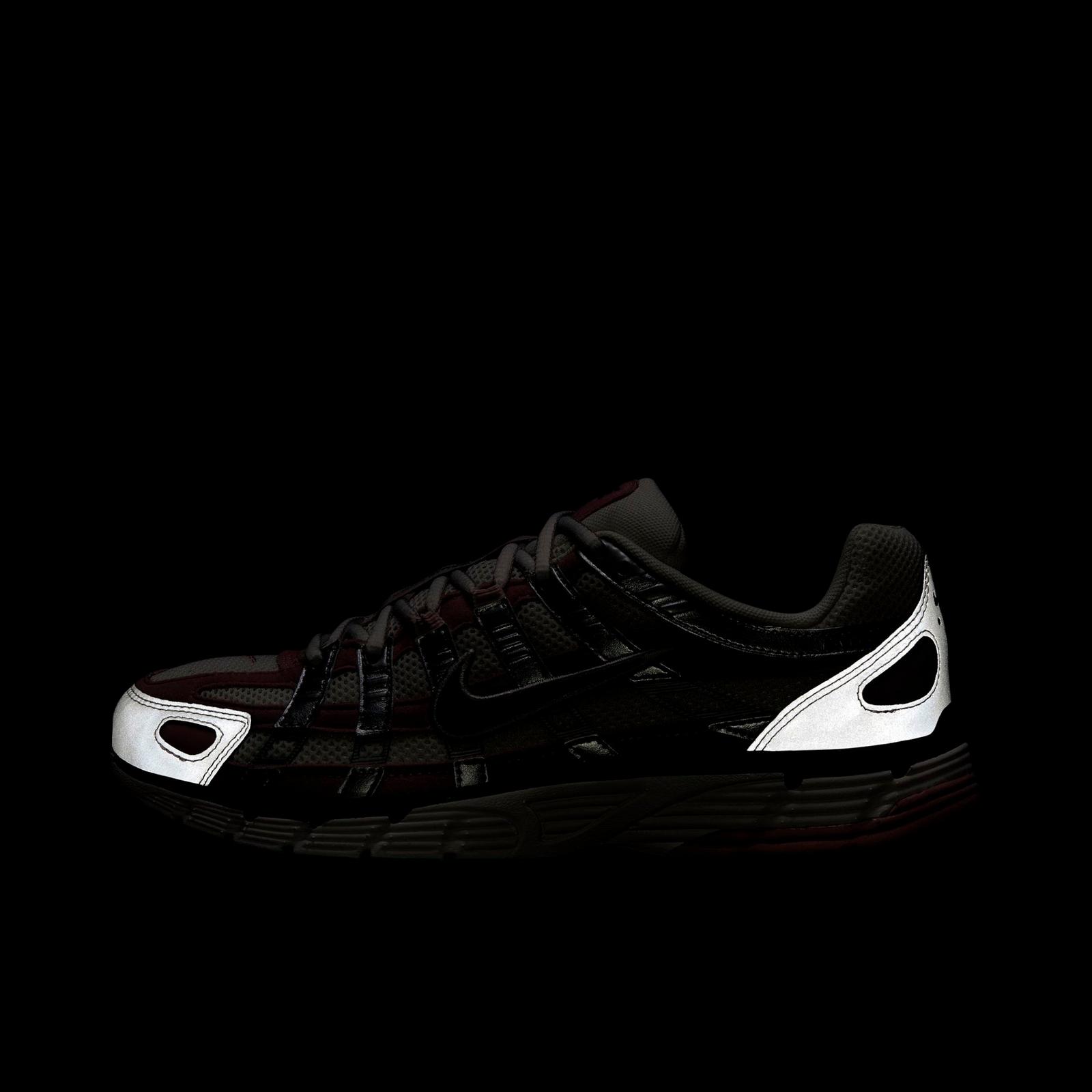 Women's Nike P-6000 Casual Shoes - Summit White/Metallic Silver/Burgundy Crush/Plum Chalk