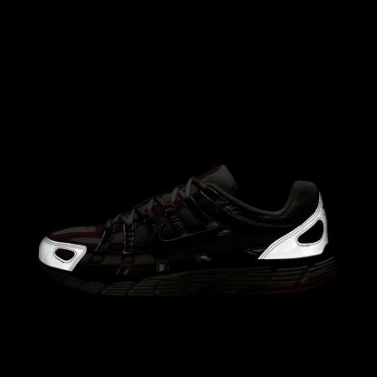 Women's Nike P-6000 Casual Shoes - Summit White/Metallic Silver/Burgundy Crush/Plum Chalk