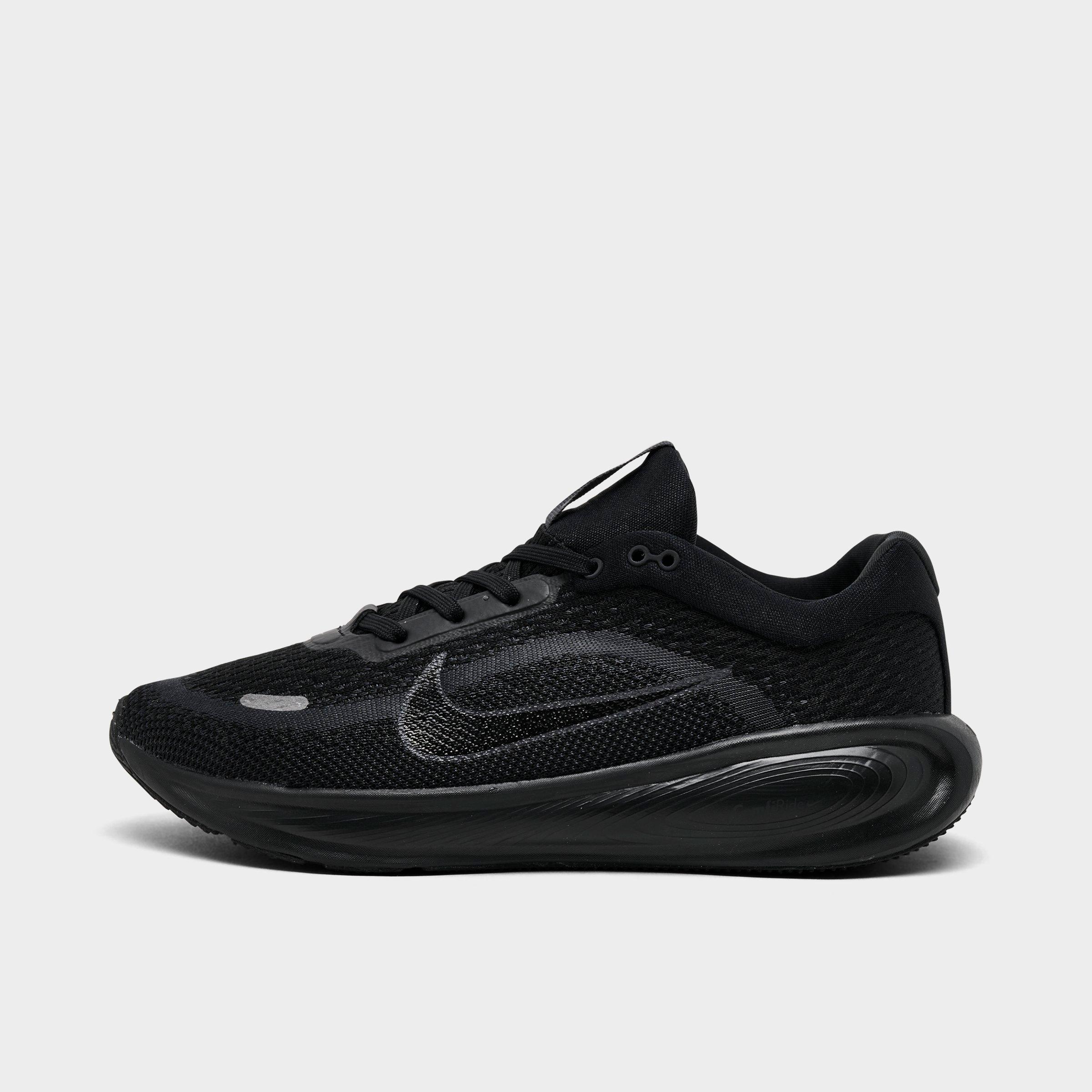 Big Kids' Nithtke Stellar Ride Running Shoes - Black/Black/Anthracite - Left shoe facing left. Outside of the shoe.
