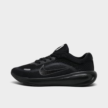 Big Kids' Nithtke Stellar Ride Running Shoes - Black/Black/Anthracite - Left shoe facing left. Outside of the shoe.