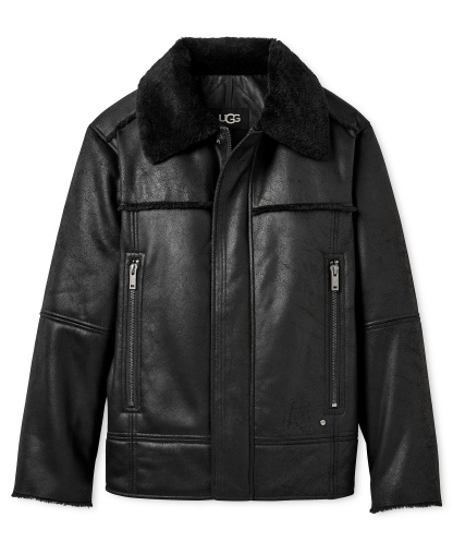 UGG® Men's Thayden Luxefluff Fleece Lined Jacket - Black
