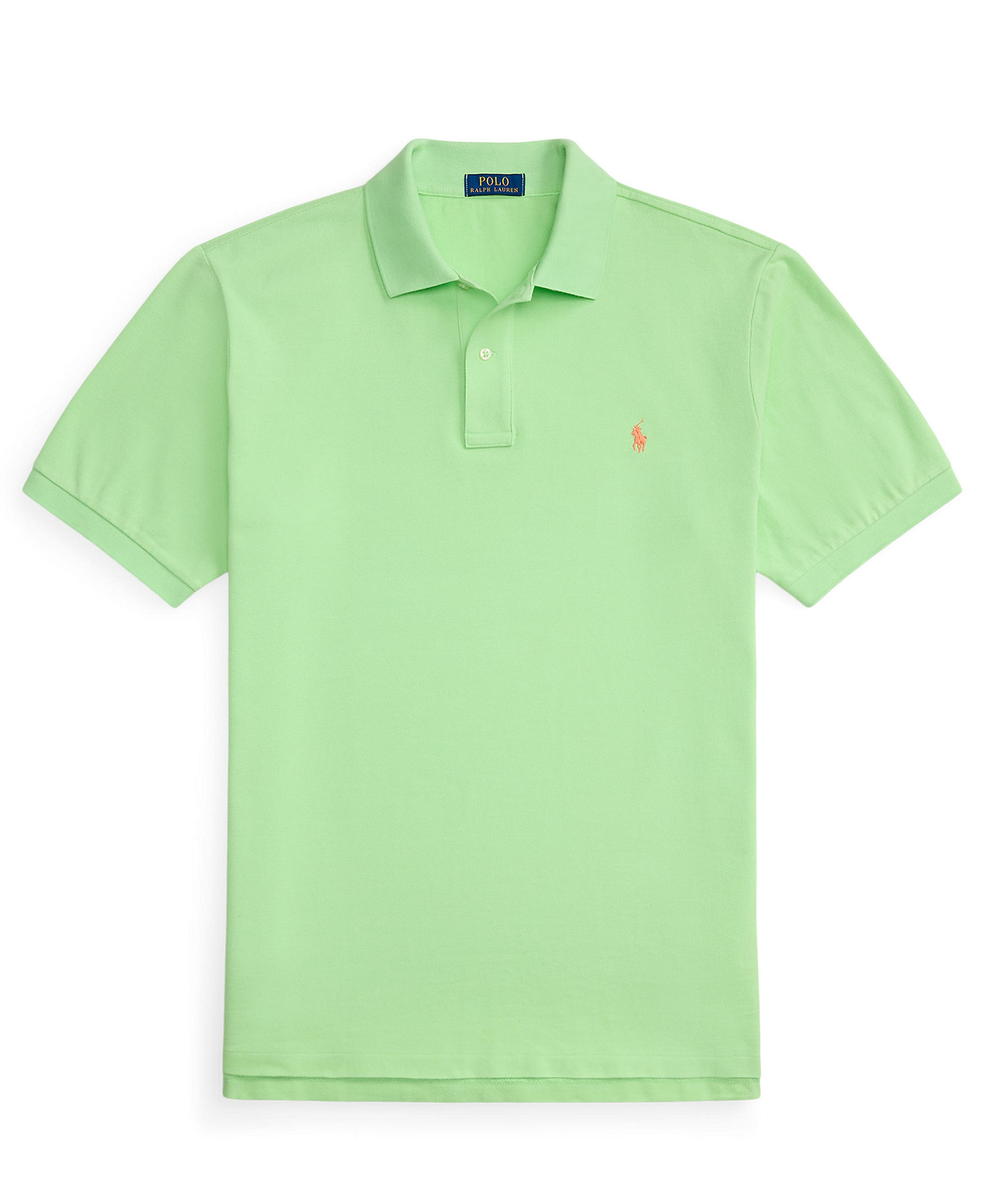 Polo Ralph Lauren Men's Big & Tall The Iconic Mesh Polo Shirt - Cruise Lime