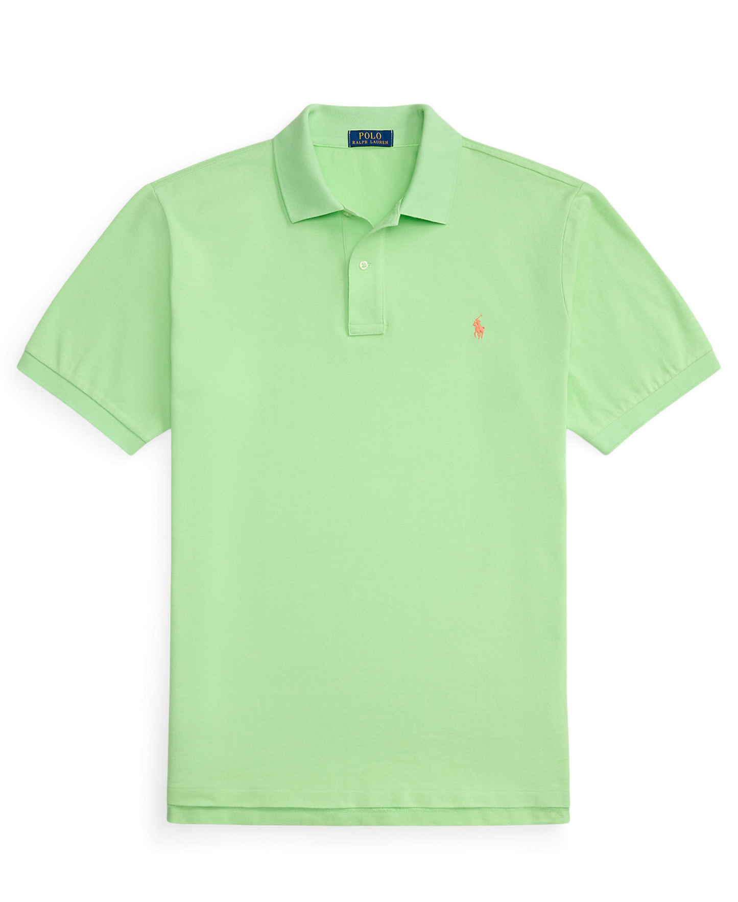 Polo Ralph Lauren Men's Big & Tall The Iconic Mesh Polo Shirt - Cruise Lime