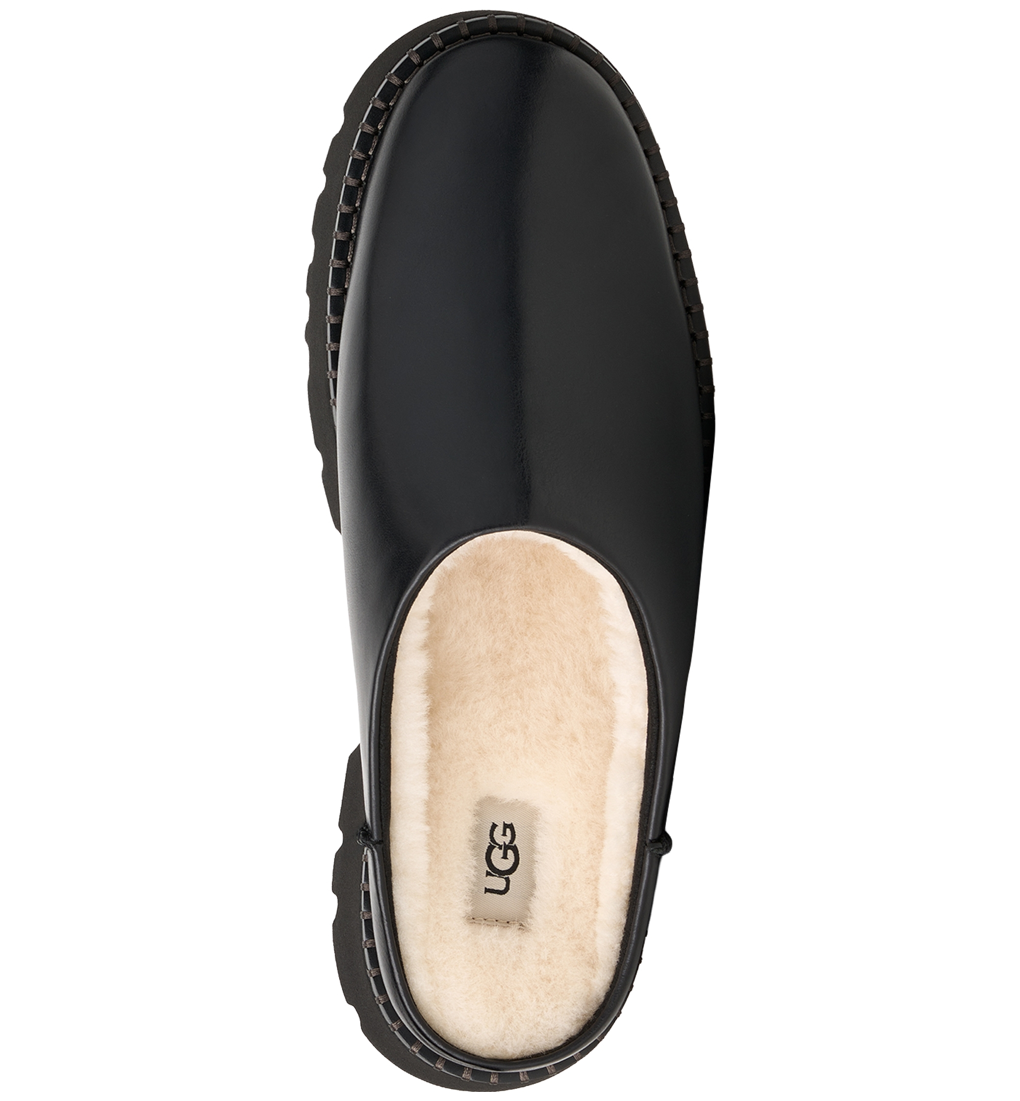 UGG® Women's Uptowner Slip-On Mule Clogs - Black Leather