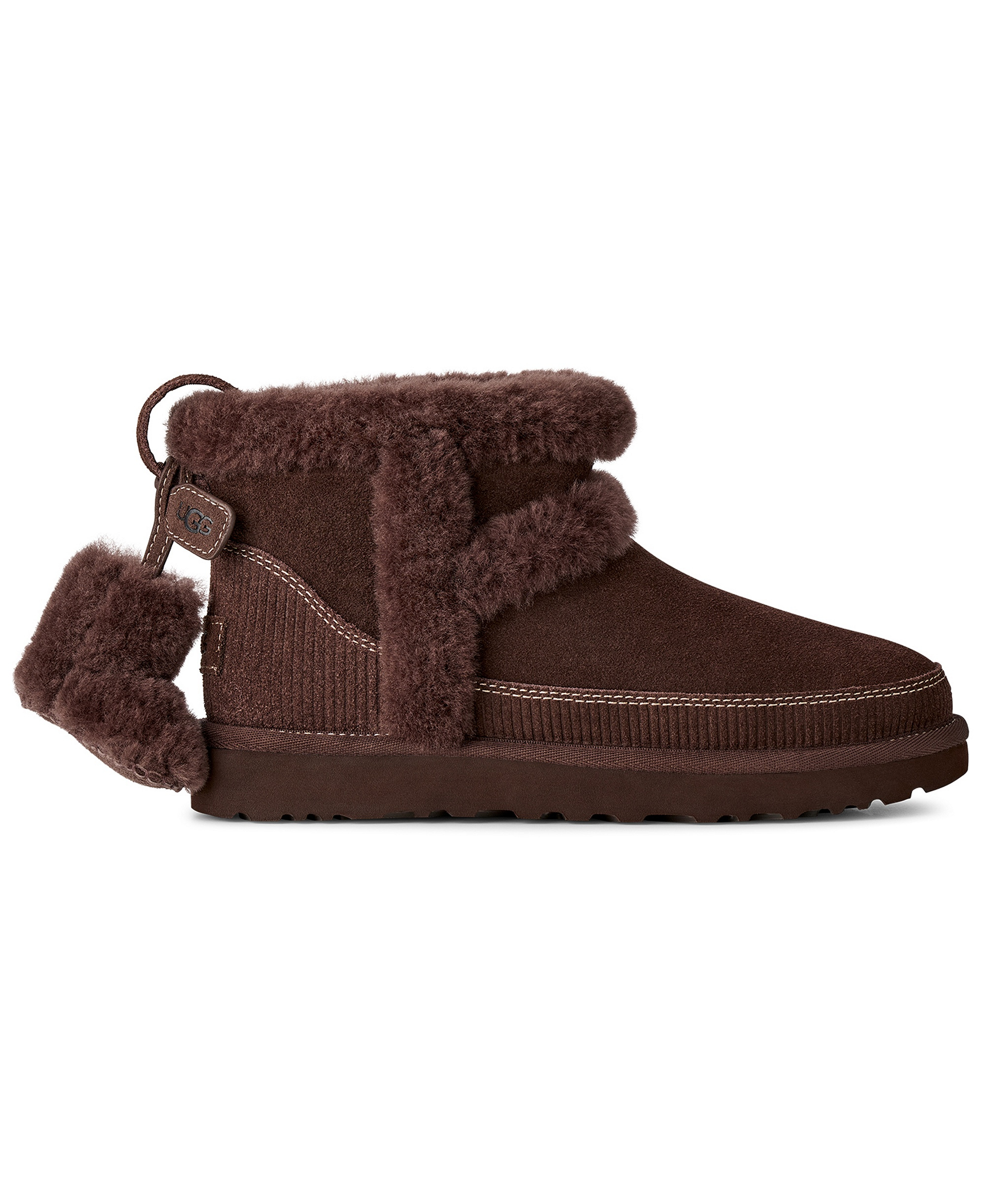 UGG® Women's Classic Mini Heritage Round Toe Booties - Burnt Cedar