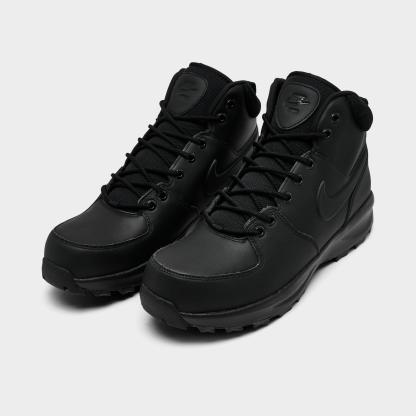 Men's Nithtke Manoa Leather Boots - Black/Black/Black - Both shoes facing left