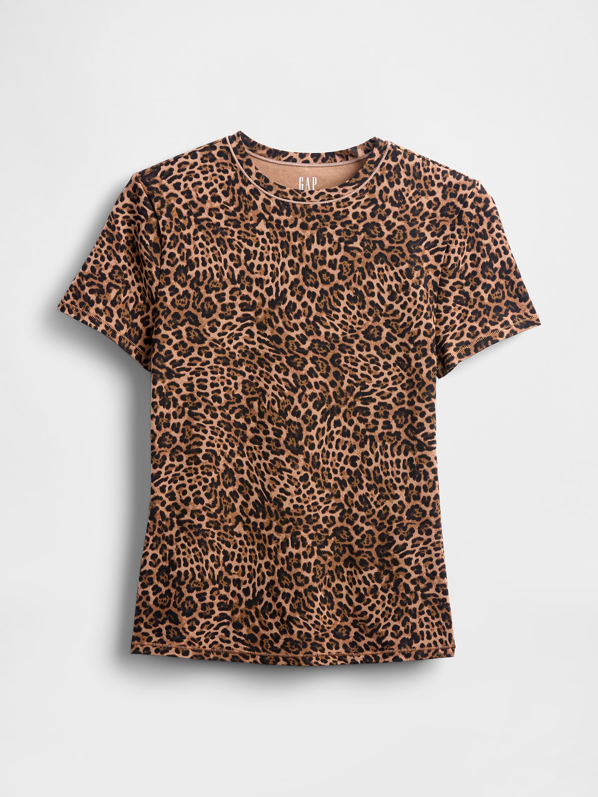 CloseKnit Jersey T-Shirt - Leopard brown