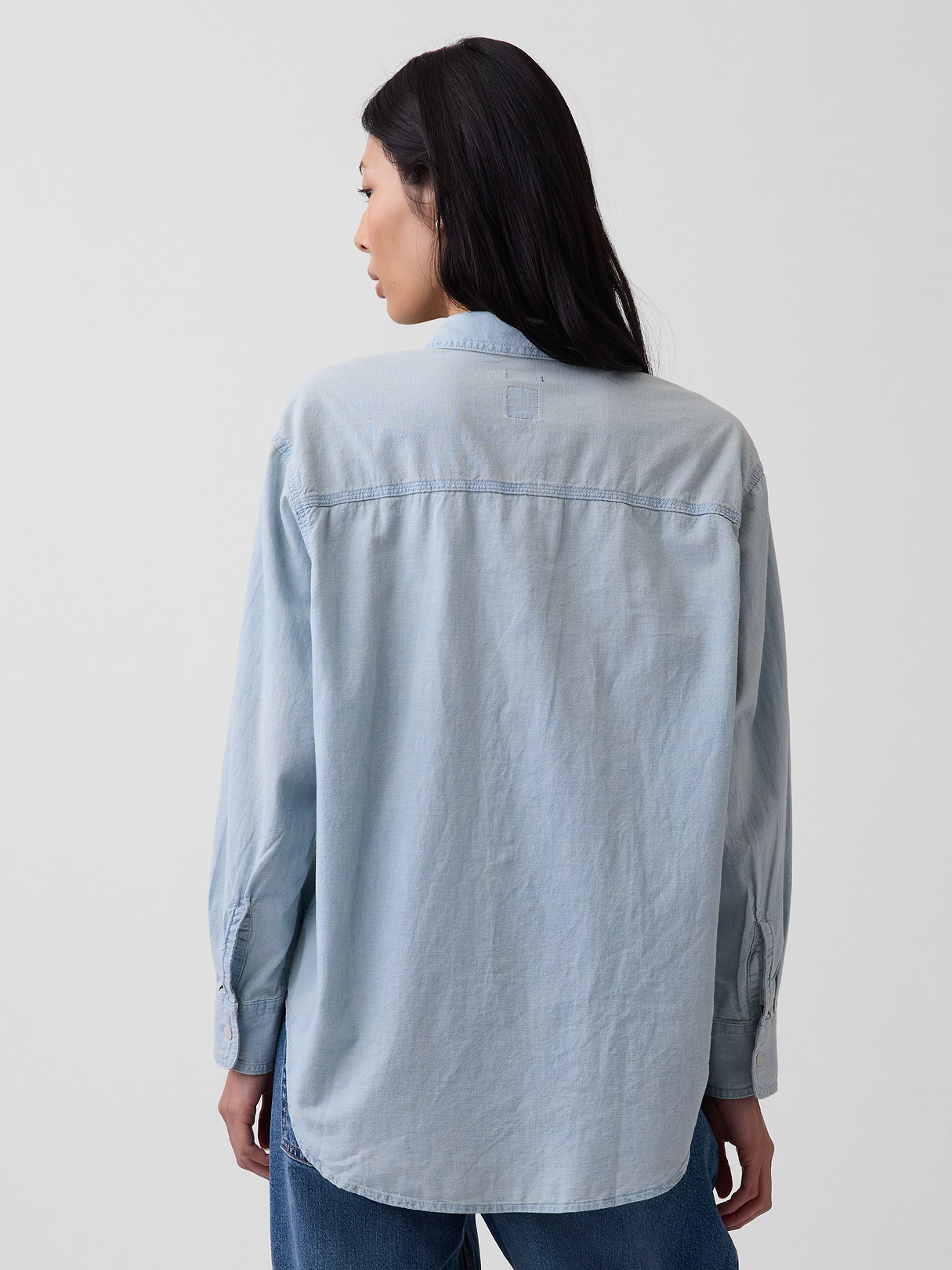 Denim Big Shirt - Light indigo