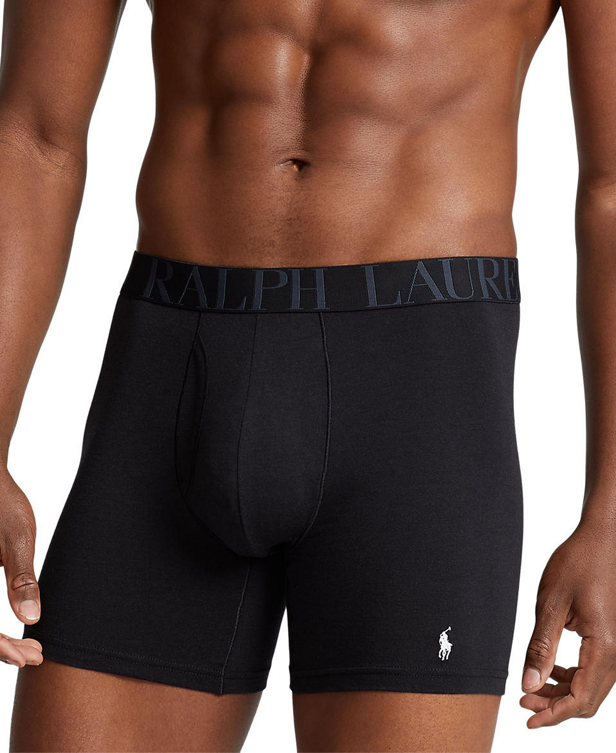 Polo Ralph Lauren Men's 5-Pack Stretch Classic Fit Boxer Briefs - Assorted Blue/Black/Grey