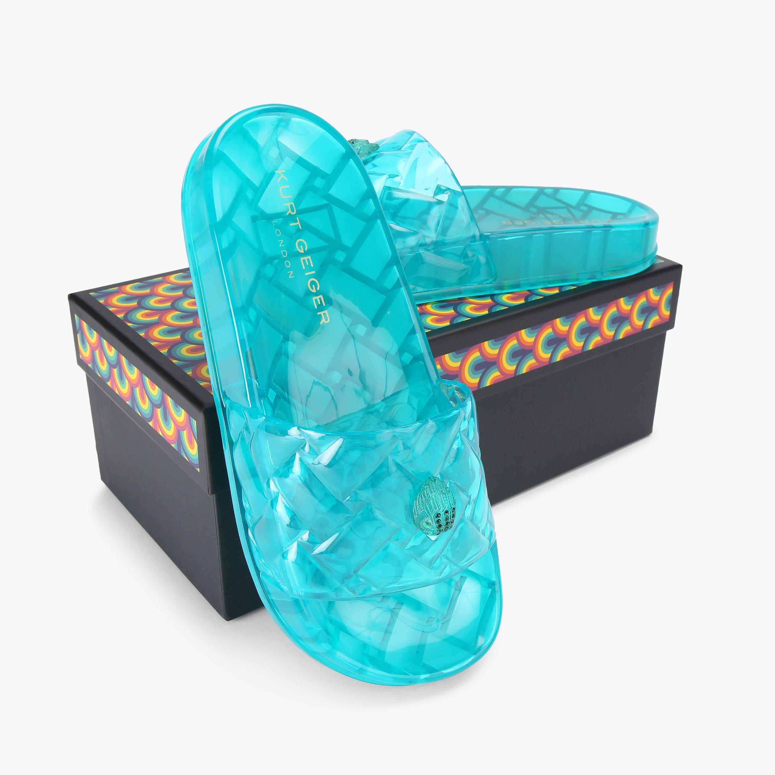 Kurt Geiger London Meena Jelly Slide - Green - view 6