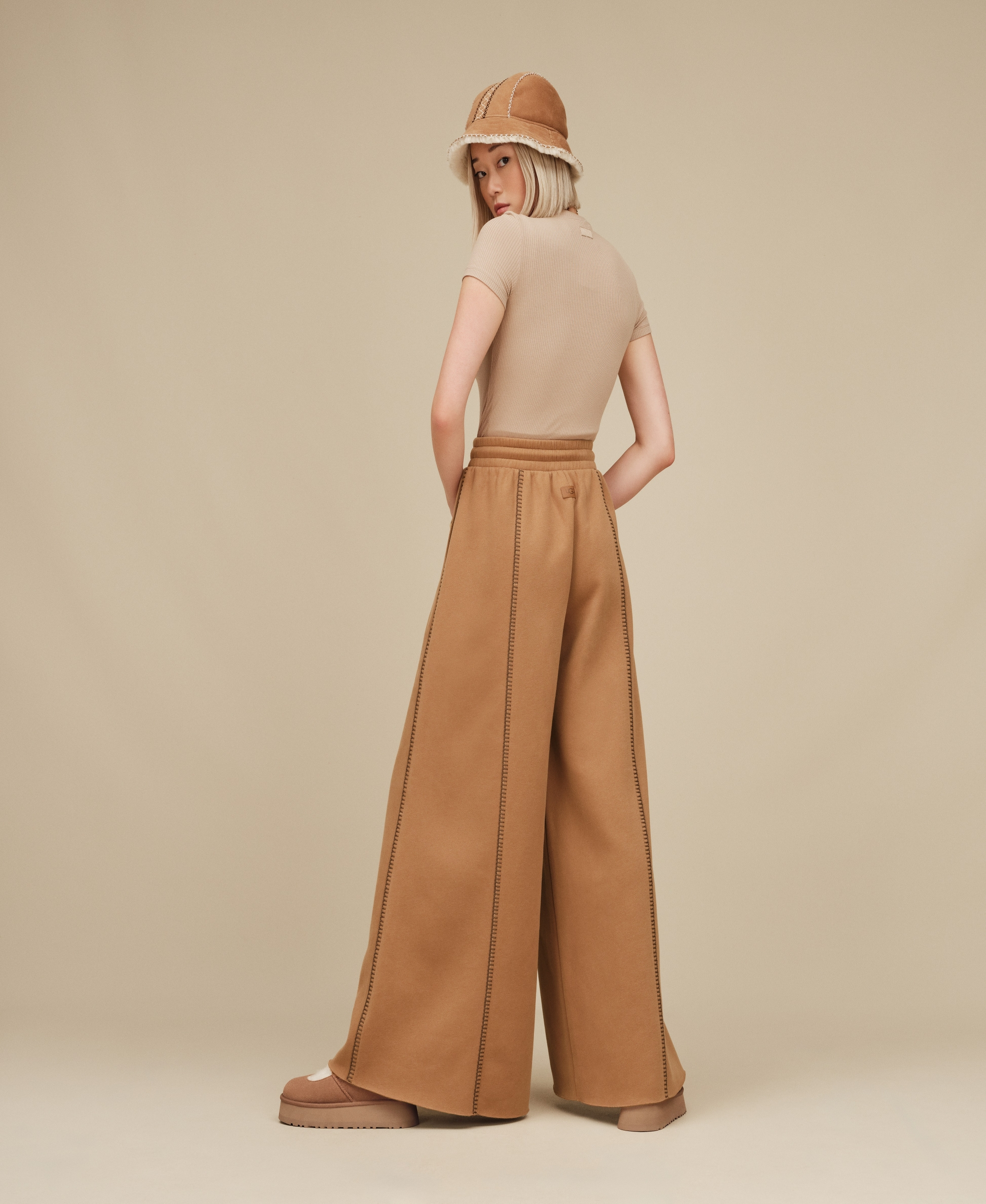 UGG Women's Classic Extra Wide-Leg Pants - Chestnut