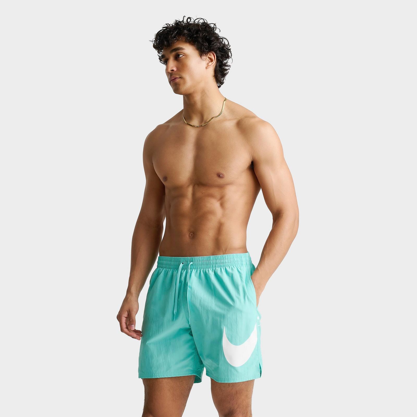 Men's Nike Swim Breaker 7-Inch Lined Volley Shorts - Bleached Turquoise