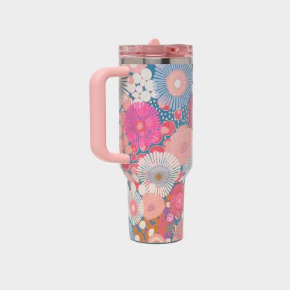 Stanley Quencher ProTour Flip Straw Tumbler (40 oz) - Sorbet Wildflower