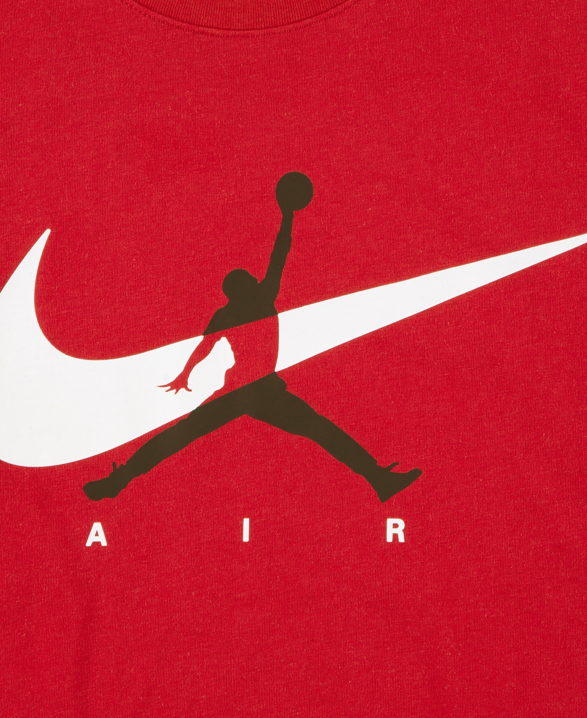 Jordan Boys' 8-20 Jumpman Swoosh Logo Crewneck T-Shirt - Gym Red