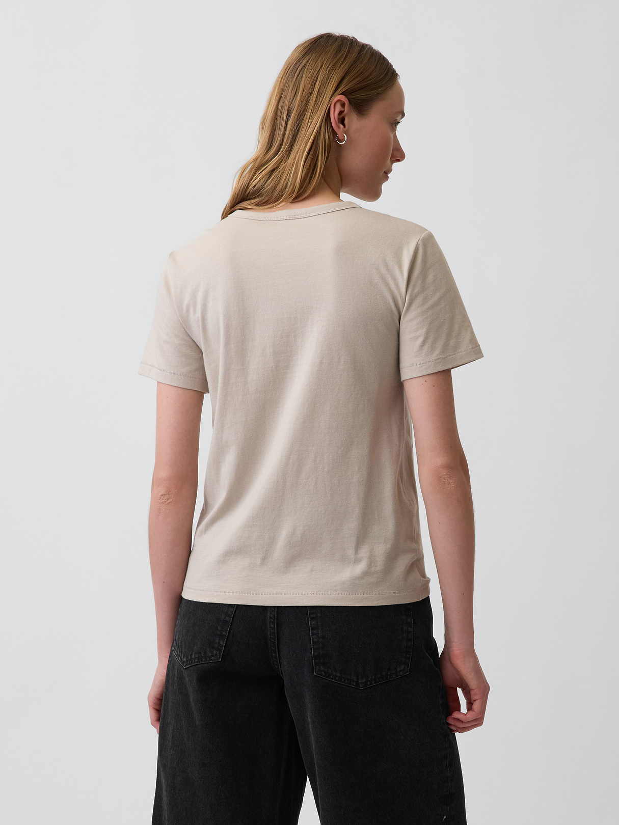 Organic Cotton VintageSoft T-Shirt - Cobblestone beige