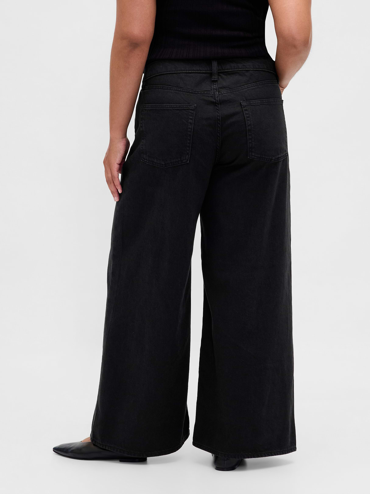 Low Slung Extra Baggy Jeans - Black