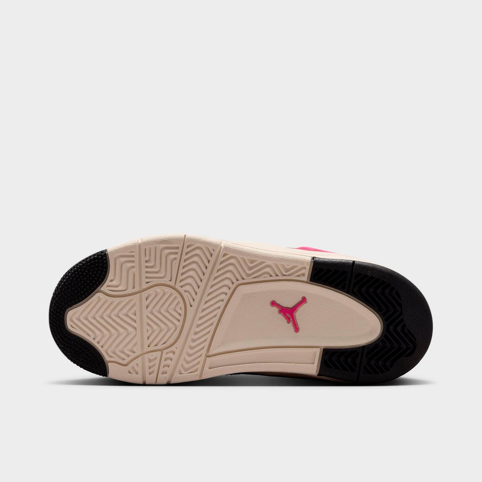 Little Kids' Air Jordan Retro 4 Basketball Shoes - Sweet Beet/Desert Pink/Off Noir/Chalk - view 6