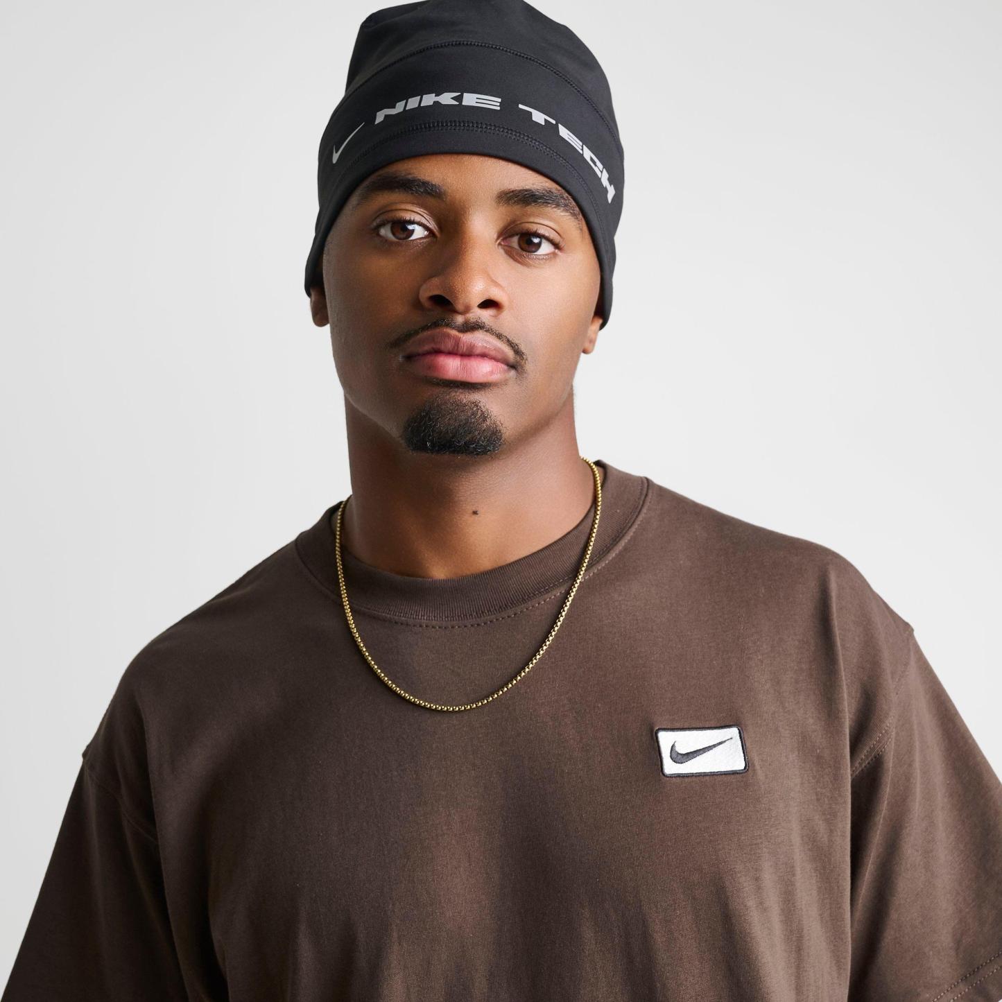 Men's Nithtke Sportswear Swoosh Box T-Shirt - Baroque Brown/Sail