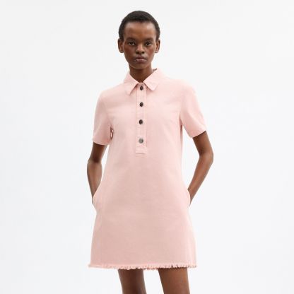 Coach | Brain Dead Short Sleeve Denim Mini Dress - Pink - view 5
