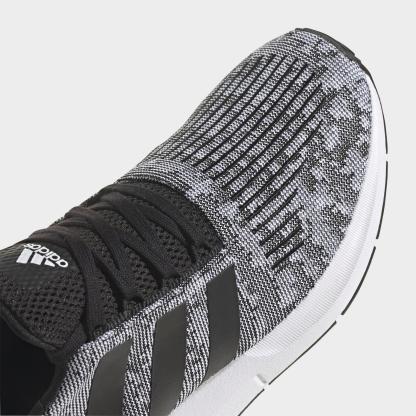 Men's adidas Originals Swift Run 1.0 Casual Shoes - Black/Black/Cloud White - view 3